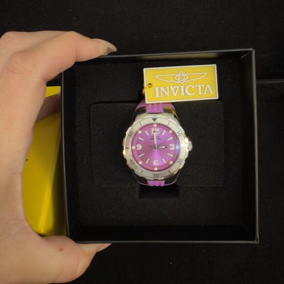 NEW - Invicta Angel Halo Women's Watch - 38mm, Purple (24123) NEW- IN BOX*1 LEFT - Picture 10 of 13